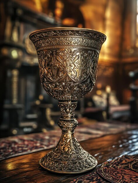The Oracle Goblet, a dramatic purple goblet with intricate etchings.